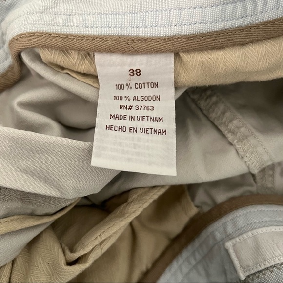 Perry Ellis Cottons Men’s Ripstock Khaki Cargo Shorts Size 38 100% Cotton - Picture 6 of 7